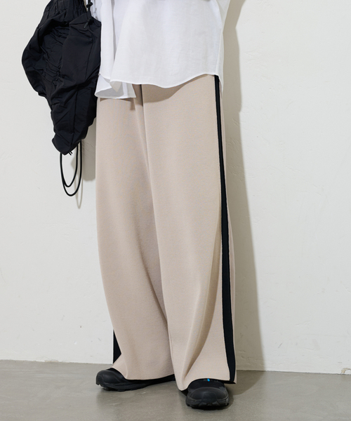 JOURNAL STANDARD（ジャーナルスタンダード）の「《追加》ウォッシャブルトラックパンツ（その他パンツ・レディース・グレー/ブラック・FREE）」の5枚目の写真