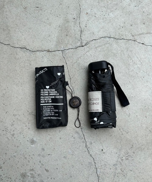 THEATRE PRODUCTS（シアタープロダクツ）の「ハートプリントUV PARASOL（折りたたみ傘・レディース・ブラック・FREE）」の3枚目の写真