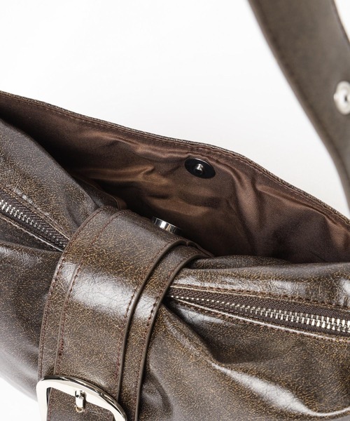 PBLIM（ページボーイリム）の「PBLIM/ヴィンテージライクバッグ（ショルダーバッグ・レディース・グリーン/ブラウン/ブラック・FREE）」の16枚目の写真