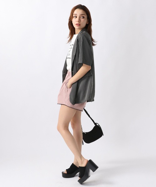 FOREVER 21（フォーエバー トゥエンティーワン）の「【2024SS】裾レーストラックショートパンツ（その他パンツ・レディース・グレー/ピンク・FREE）」の8枚目の写真