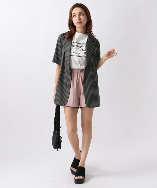 FOREVER 21（フォーエバー トゥエンティーワン）の「【2024SS】裾レーストラックショートパンツ（その他パンツ・レディース・グレー/ピンク・FREE）」の9枚目の写真