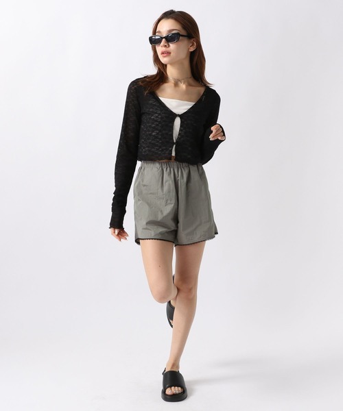 FOREVER 21（フォーエバー トゥエンティーワン）の「【2024SS】裾レーストラックショートパンツ（その他パンツ・レディース・グレー/ピンク・FREE）」の15枚目の写真