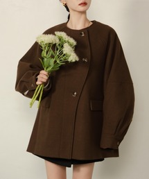 hinari | ウェーブデザインミドルコート(その他アウター)