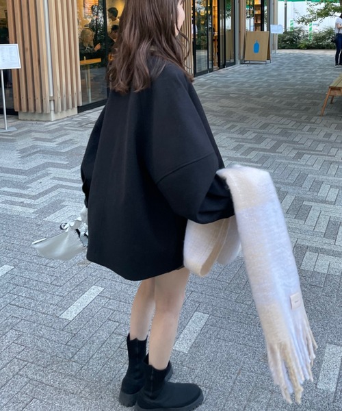 ウェーブデザインミドルコート（その他アウター）｜hinari（ヒナリ）の