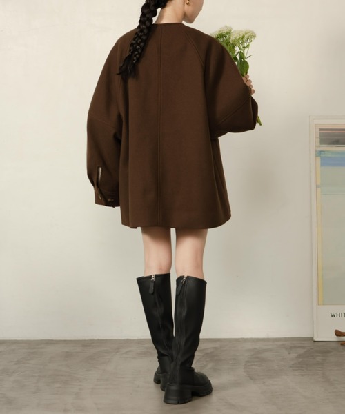 hinari コート　最終値下げ hinari コート 最終値下げ hinari（ヒナリ）の「ビッグカラー