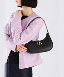 美品　agnès b(アニエス・ベー)ショルダー本革バッグ 美品agnes b. アニエスベー本革レザーショルダーバッグ - メルカリ