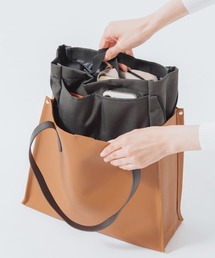 MURA（ムラ）の「R-PET 抗菌 撥水 サイズ調整可能 コンパクト バッグインバッグ（ハンドバッグ）」