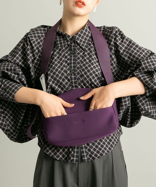 KBF（ケイビーエフ）の「スムースショルダーBAG（ショルダーバッグ・レディース・アイボリー/パープル/ネイビー・ONE）」の6枚目の写真