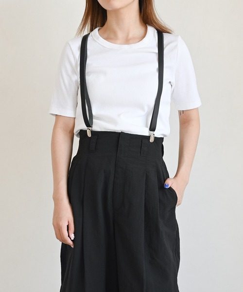 An+u（アンユー）の「レザーサスペンダー（サスペンダー・メンズ・ダークブラウン/ブラック・FREE）」の5枚目の写真