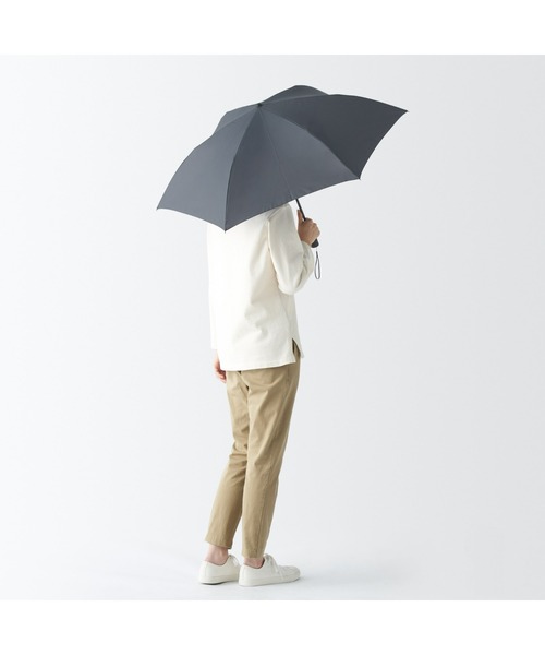 無印良品（ムジルシリョウヒン）の「晴雨兼用　２通りにたためる　折りたたみ傘（折りたたみ傘・レディース・ブラック/ネイビー・55cm）」の21枚目の写真