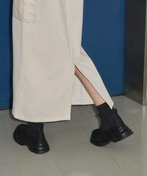 Auntie Rosa Holiday（アンティローザホリデー）の「裏起毛ワークポケットワンピース（ワンピース・レディース・ナチュラル/ブラック・FREE）」の10枚目の写真