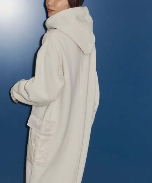 Auntie Rosa Holiday（アンティローザホリデー）の「裏起毛ワークポケットワンピース（ワンピース・レディース・ナチュラル/ブラック・FREE）」の7枚目の写真