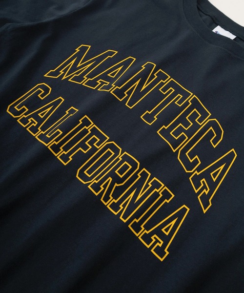Champion(チャンピオン)の「【Champion/チャンピオン】UNION SPRINGS NY&MANTECA CALIFORNIA カレッジロゴプリント メンズベーシック ロングスリーブTシャツ/長袖Tシャツ(Tシャツ/カットソー・メンズ・グレー/ダークグリーン/オフホワイト/ホワイト/スミクロ/ネイビー・M/L/XL)」の10枚目の写真