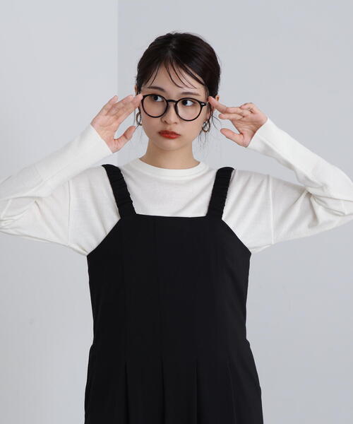 N.（N. Natural Beauty Basic）（エヌエヌナチュラルビューティーベーシック）の「◆ウール混天竺クルーネックニット（ニット/セーター・レディース・オフホワイト/ブラック/レッド/イエロー・MEDIUM）」の5枚目の写真