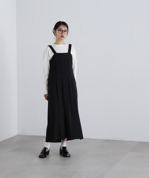 N.（N. Natural Beauty Basic）（エヌエヌナチュラルビューティーベーシック）の「◆ウール混天竺クルーネックニット（ニット/セーター・レディース・オフホワイト/ブラック/レッド/イエロー・MEDIUM）」の8枚目の写真