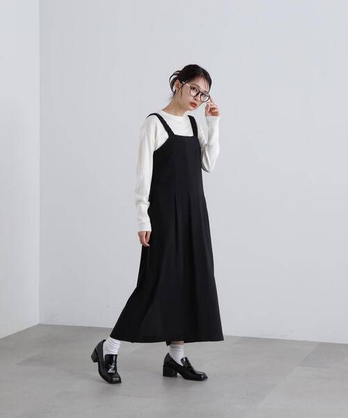 N.（N. Natural Beauty Basic）（エヌエヌナチュラルビューティーベーシック）の「◆ウール混天竺クルーネックニット（ニット/セーター・レディース・オフホワイト/ブラック/レッド/イエロー・MEDIUM）」の10枚目の写真