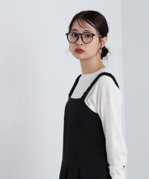 N.（N. Natural Beauty Basic）（エヌエヌナチュラルビューティーベーシック）の「◆ウール混天竺クルーネックニット（ニット/セーター・レディース・オフホワイト/ブラック/レッド/イエロー・MEDIUM）」の11枚目の写真