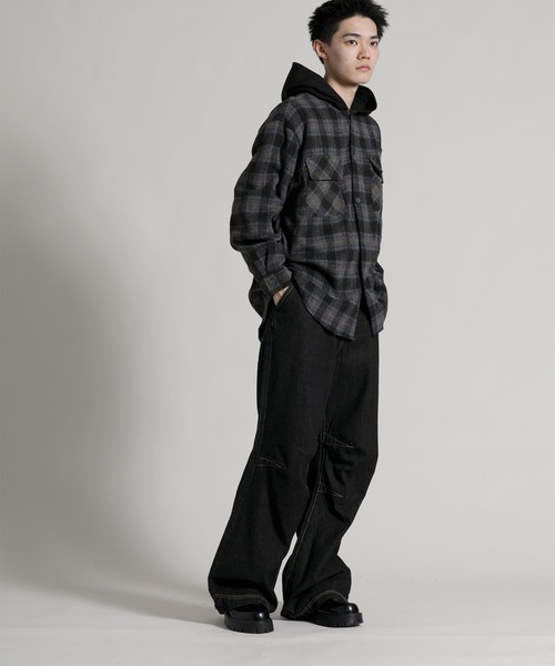 aimoha（アイモハ）の「【aimoha neo】 Retro Chic Bootcut Denim（デニムパンツ・メンズ・ブラック・MEDIUM/LARGE/X-LARGE）」の10枚目の写真
