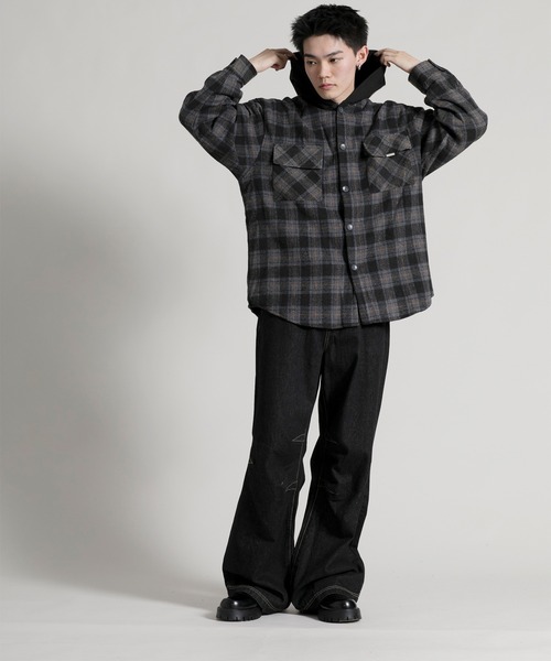 aimoha（アイモハ）の「【aimoha neo】 Retro Chic Bootcut Denim（デニムパンツ・メンズ・ブラック・MEDIUM/LARGE/X-LARGE）」の11枚目の写真