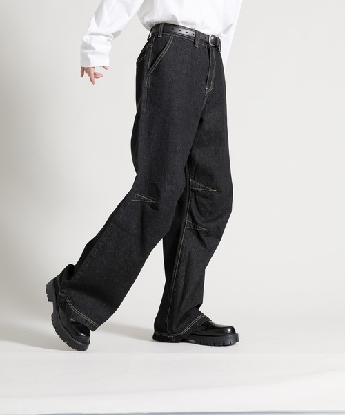 aimoha（アイモハ）の「【aimoha neo】 Retro Chic Bootcut Denim（デニムパンツ・メンズ・ブラック・MEDIUM/LARGE/X-LARGE）」の15枚目の写真
