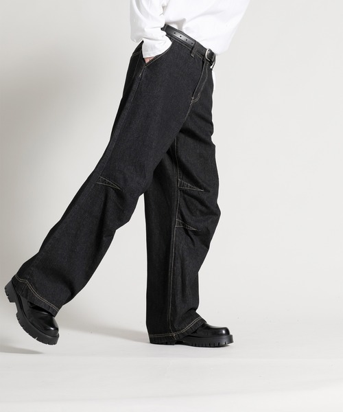 aimoha（アイモハ）の「【aimoha neo】 Retro Chic Bootcut Denim（デニムパンツ・メンズ・ブラック・MEDIUM/LARGE/X-LARGE）」の19枚目の写真