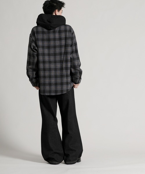 aimoha（アイモハ）の「【aimoha neo】 Retro Chic Bootcut Denim（デニムパンツ・メンズ・ブラック・MEDIUM/LARGE/X-LARGE）」の3枚目の写真