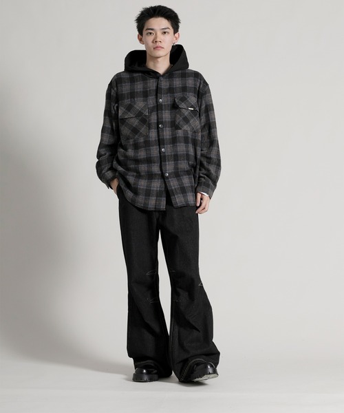 aimoha（アイモハ）の「【aimoha neo】 Retro Chic Bootcut Denim（デニムパンツ・メンズ・ブラック・MEDIUM/LARGE/X-LARGE）」の7枚目の写真