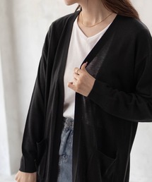 NAVY ロングトッパーカーデ ロンTセット アンサンブル