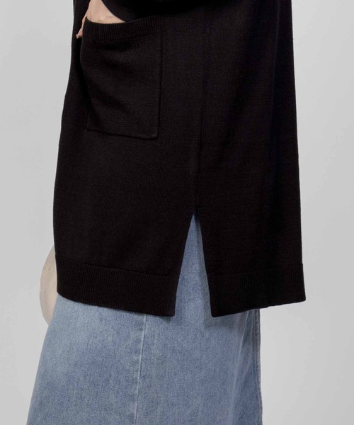 NAVY(ネイビー)の「NAVY ロングトッパーカーデ ロンTセット アンサンブル(アンサンブル・レディース・ブラック/オレンジ/ベージュ・M/L)」の8枚目の写真
