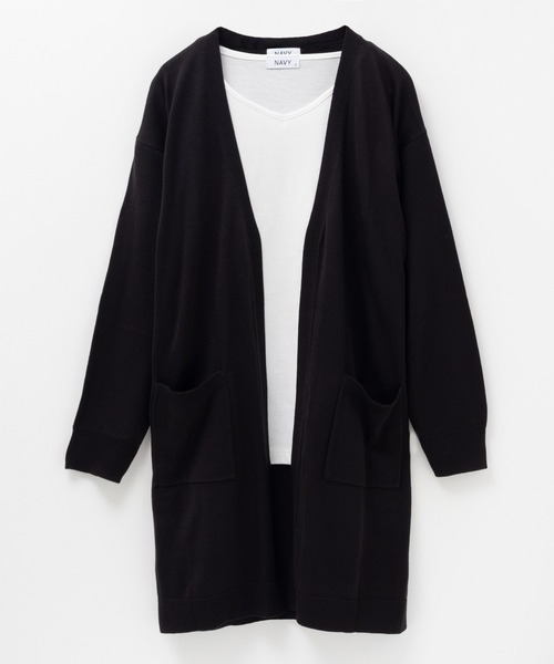 NAVY(ネイビー)の「NAVY ロングトッパーカーデ ロンTセット アンサンブル(アンサンブル・レディース・ブラック/オレンジ/ベージュ・M/L)」の14枚目の写真