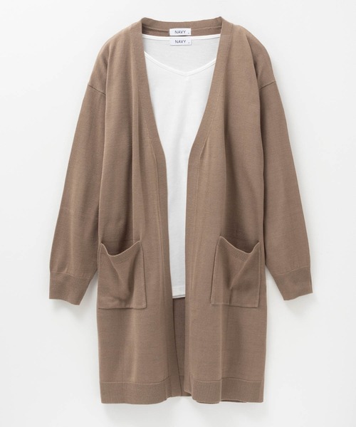 NAVY(ネイビー)の「NAVY ロングトッパーカーデ ロンTセット アンサンブル(アンサンブル・レディース・ブラック/オレンジ/ベージュ・M/L)」の19枚目の写真