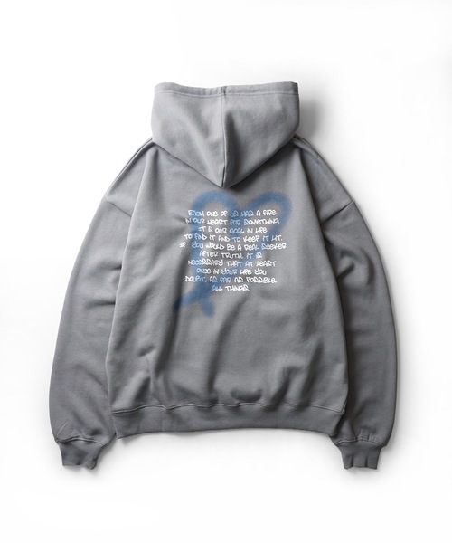 ILL'S(イルズ)の「ハートロゴ / スプレーハート / 箔プリント / フォトプリント 韓国ストリート アソートプリントパーカー ビッグフーディー ユニセックス【ILL'S】(パーカー・メンズ・ブラック系その他3/ブラック系その他/杢グレー/グレー系その他2/グレー系3/ブラック系その他2/グレー系その他/ブラック・L/M)」の10枚目の写真