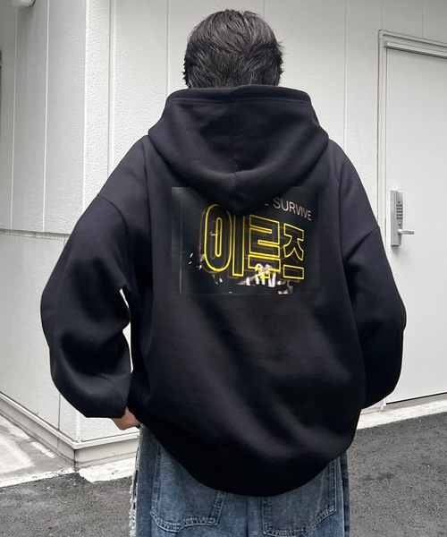 ILL'S(イルズ)の「ハートロゴ / スプレーハート / 箔プリント / フォトプリント 韓国ストリート アソートプリントパーカー ビッグフーディー ユニセックス【ILL'S】(パーカー・メンズ・ブラック系その他3/ブラック系その他/杢グレー/グレー系その他2/グレー系3/ブラック系その他2/グレー系その他/ブラック・L/M)」の19枚目の写真