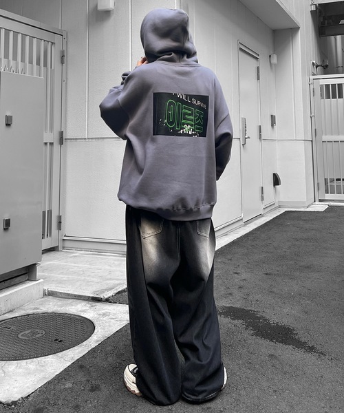 fallett フーディー パーカー スウェット ブラック 韓国 A'GEM/9 × .kom 『FALLETT/ファレット』 NERO FLY HOODIE/ネロ