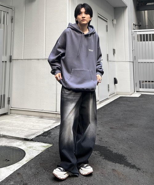 ILL'S(イルズ)の「ハートロゴ / スプレーハート / 箔プリント / フォトプリント 韓国ストリート アソートプリントパーカー ビッグフーディー ユニセックス【ILL'S】(パーカー・メンズ・ブラック系その他3/ブラック系その他/杢グレー/グレー系その他2/グレー系3/ブラック系その他2/グレー系その他/ブラック・L/M)」の18枚目の写真