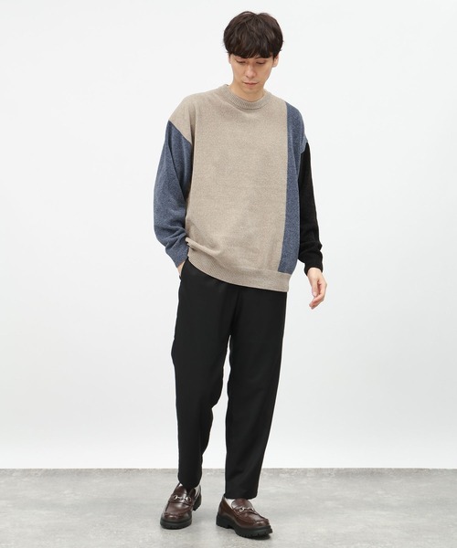 セール】ソフトモール切替プルオーバー / 116741（ニット/セーター