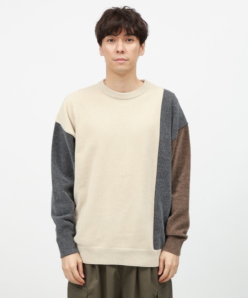 セール】ソフトモール切替プルオーバー / 116741（ニット/セーター