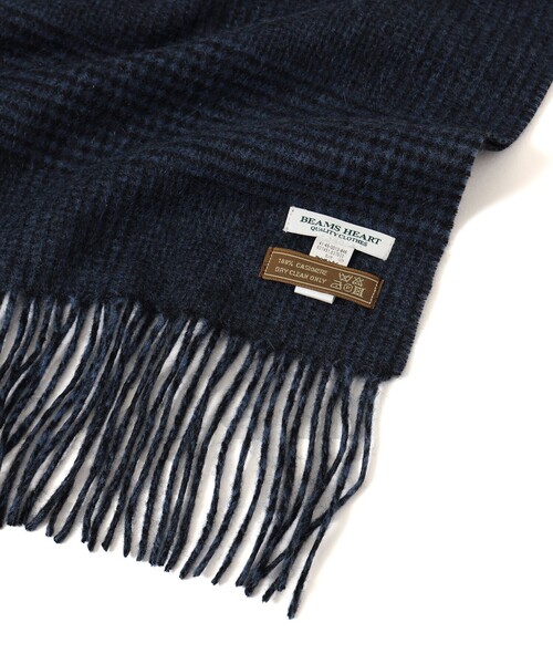 【セール】カシミヤ グレンチェック マフラー（マフラー）｜BEAMS HEART（ビームスハート）