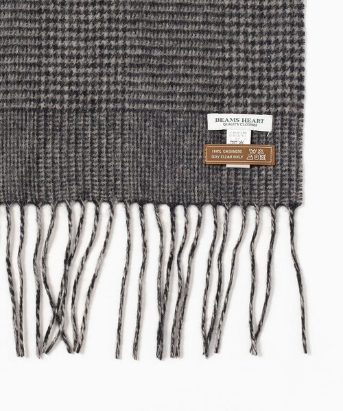 【セール】カシミヤ グレンチェック マフラー（マフラー）｜BEAMS HEART（ビームスハート）