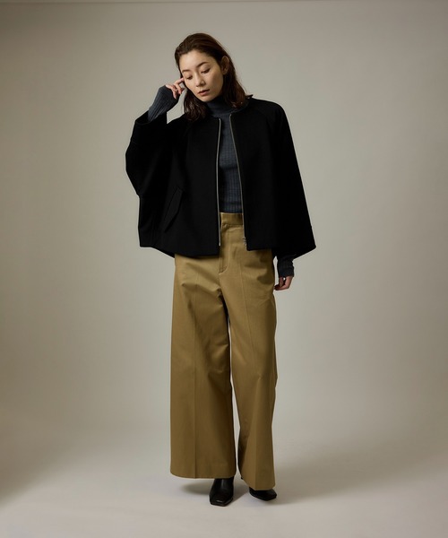 ROPE'（ロペ）の「コットンチノワイドパンツ（チノパンツ・レディース・ベージュ/ネイビー・36/38）」の22枚目の写真