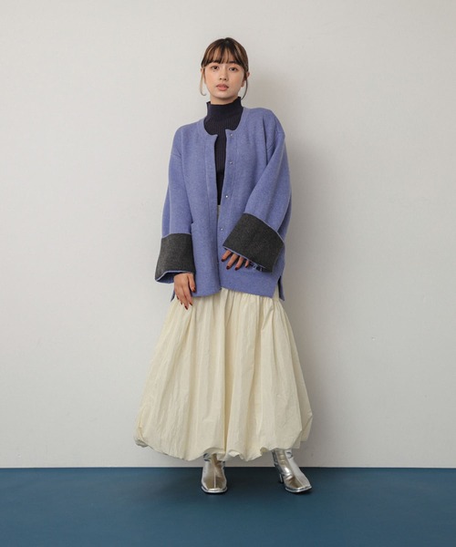 SENSE OF PLACE by URBAN RESEARCH(センスオブプレイスバイアーバンリサーチ)の「フレアスリーブリブタートルセーター(ニット/セーター・レディース・ホワイト系その他/ブルー系その他/グレー系その他/イエロー系その他/レッド・ONE)」の17枚目の写真