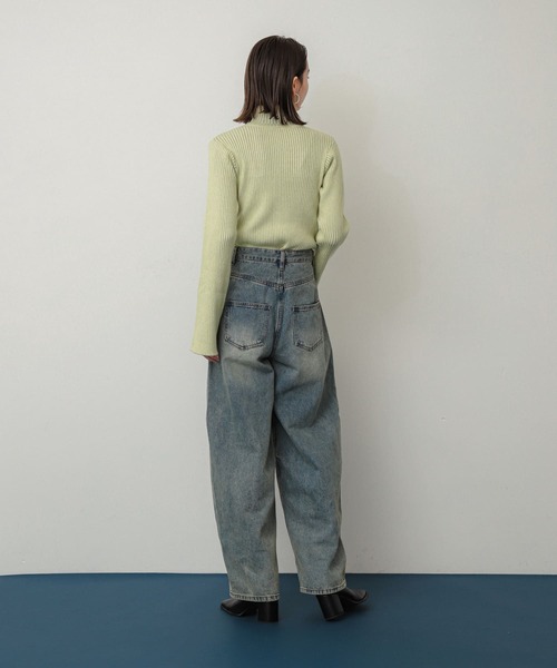 SENSE OF PLACE by URBAN RESEARCH(センスオブプレイスバイアーバンリサーチ)の「フレアスリーブリブタートルセーター(ニット/セーター・レディース・ホワイト系その他/ブルー系その他/グレー系その他/イエロー系その他/レッド・ONE)」の22枚目の写真