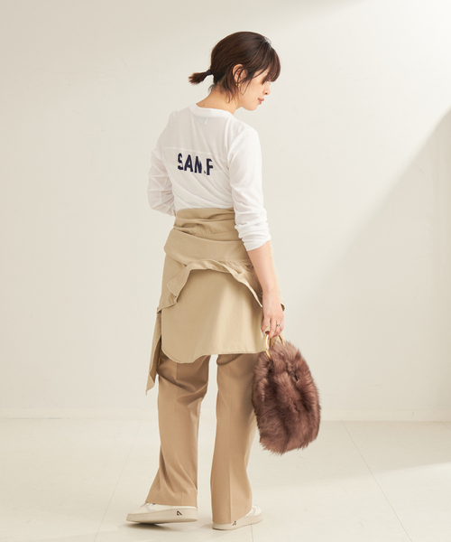 plage(プラージュ)の「J.J.Mercer / ジェイジェイマーサー 別注 FOOTBALL Tシャツ(Tシャツ/カットソー・レディース・ホワイト系その他/ホワイト×ホワイト・FREE)」の14枚目の写真