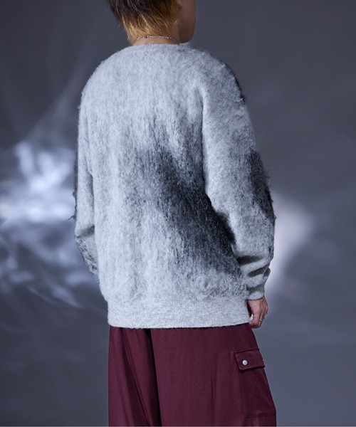 ウールブレンドニュアンスシャギーニット（ニット/セーター）｜Ellno