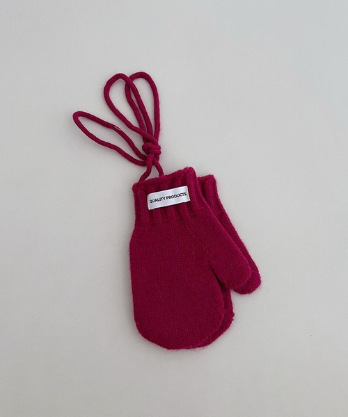 aimoha(アイモハ)の「【aimoha-KIDS-】ニット編み手袋(手袋・キッズ・ホワイト/オフホワイト/ブラック/グレー/チョコ/グリーン/ブルー/パープル/ピンク/レッド・FREE)」の10枚目の写真