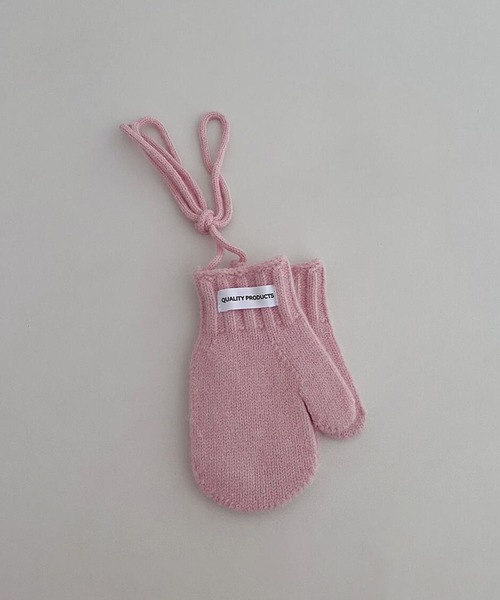 aimoha(アイモハ)の「【aimoha-KIDS-】ニット編み手袋(手袋・キッズ・ホワイト/オフホワイト/ブラック/グレー/チョコ/グリーン/ブルー/パープル/ピンク/レッド・FREE)」の9枚目の写真