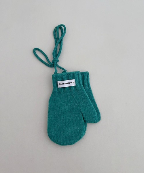 aimoha(アイモハ)の「【aimoha-KIDS-】ニット編み手袋(手袋・キッズ・ホワイト/オフホワイト/ブラック/グレー/チョコ/グリーン/ブルー/パープル/ピンク/レッド・FREE)」の6枚目の写真