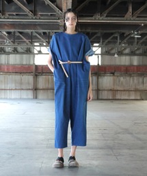 STOF（ストフ）の「STOF/ストフ/Circle Denim All-in-one（サロペット/オーバーオール・メンズ）」