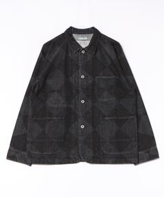 セール】チューリップうさぎ刺繍デニムジャケット（デニム