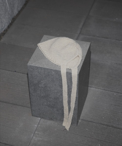 hellam（へラム）の「紐付きニット帽（ニットキャップ/ビーニー・レディース・ブラック/ベージュ・FREE）」の22枚目の写真